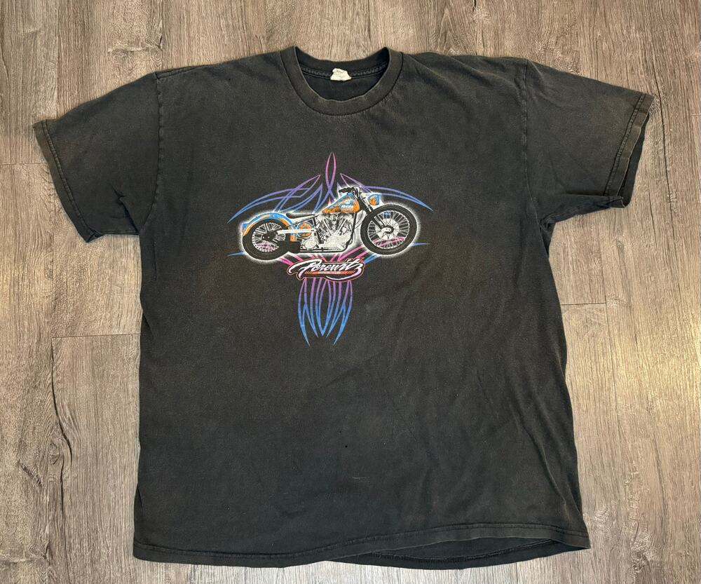 Perewitz Motorcycle Delta Pro Weight Allstate Faded Black Shirt